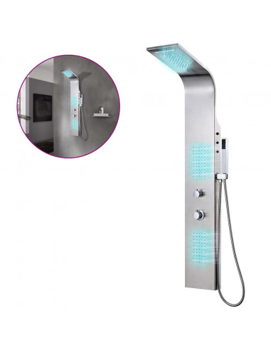 Pannello Doccia in Acciaio Inossidabile Curvo