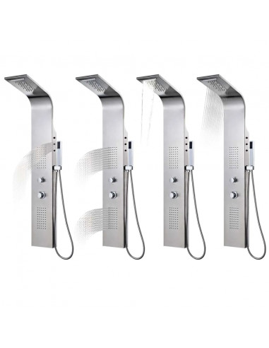 Pannello Doccia in Acciaio Inossidabile Curvo