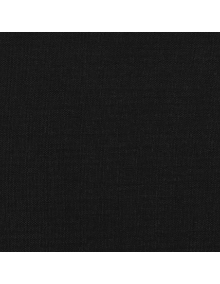 Testiera ad Orecchio Nera 183x23x118/128 cm in Tessuto