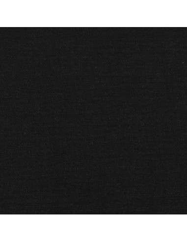 Testiera ad Orecchio Nera 183x23x118/128 cm in Tessuto