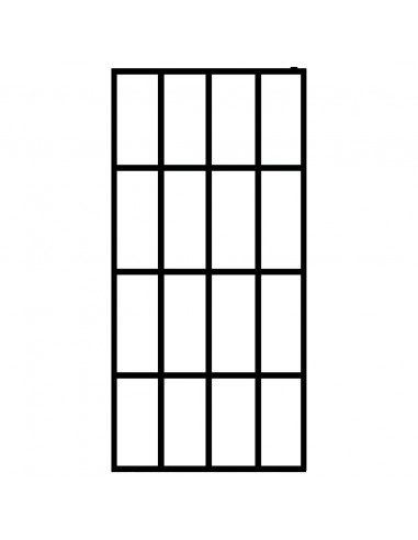 Cabina Doccia con Vetro Temperato Trasparente 118x190 cm