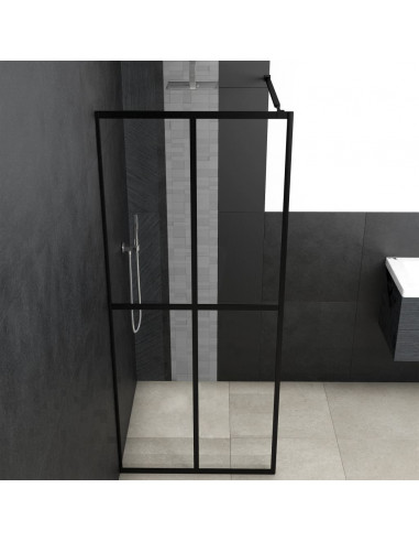 Cabina Doccia con Vetro Temperato Trasparente 90x195 cm