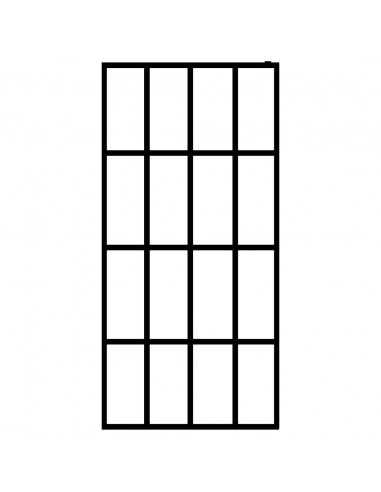 Cabina Doccia con Vetro Temperato Glassato 90x195 cm