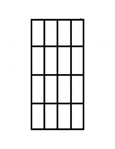 Cabina Doccia con Schermo in Vetro Temperato Glassato 100x195cm