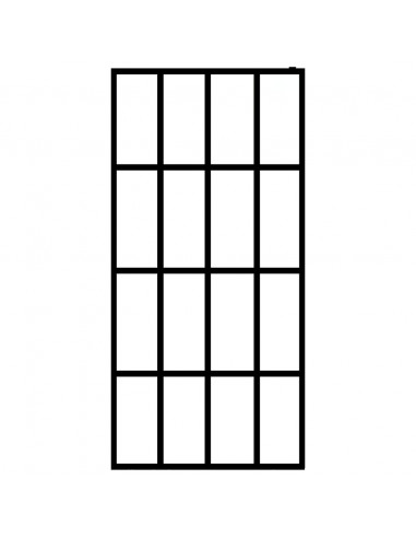 Cabina Doccia con Schermo in Vetro Temperato Glassato 118x190cm