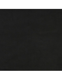 Testiera ad Orecchio Nera 203x23x118/128 cm in Velluto