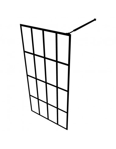 Cabina Doccia con Schermo in Vetro Temperato Glassato 140x195cm