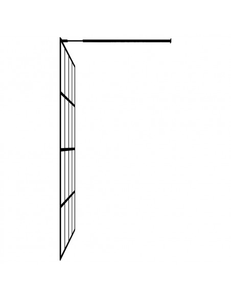 Cabina Doccia con Schermo in Vetro Temperato Glassato 140x195cm