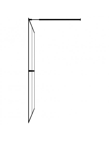 Cabina Doccia con Schermo in Vetro Temperato Glassato 80x195 cm
