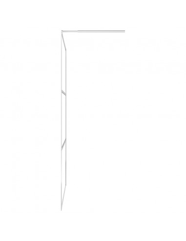 Parete per Doccia Walk-in in Vetro Trasparente ESG 80x195 cm