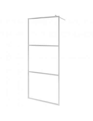 Parete per Doccia Walk-in in Vetro Trasparente ESG 90x195 cm