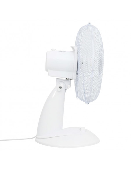 Ventilatore da Tavolo a 3 Velocità 30 cm 40 W Bianco