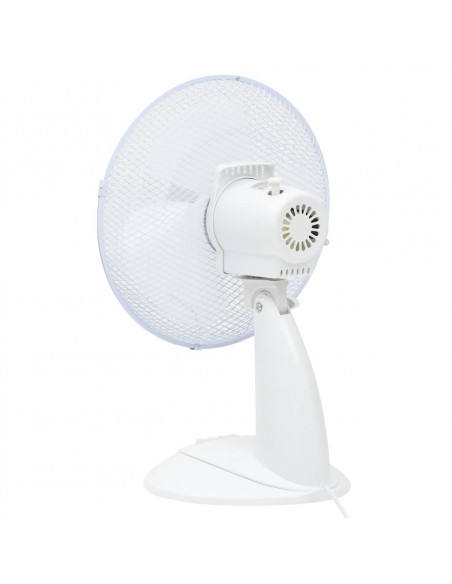 Ventilatore da Tavolo a 3 Velocità 30 cm 40 W Bianco