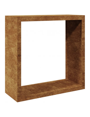 Rastrelliera per Legna 100x40x100 cm in Acciaio Corten