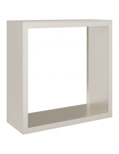 Rastrelliera per Legna 100x40x100 cm in Acciaio Corten