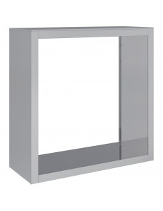 Rastrelliera per Legna 100x40x100 cm in Acciaio Zincato 2