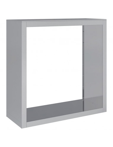 Rastrelliera per Legna 100x40x100 cm in Acciaio Zincato