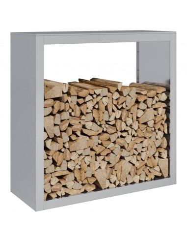 Rastrelliera per Legna 100x40x100 cm in Acciaio Zincato