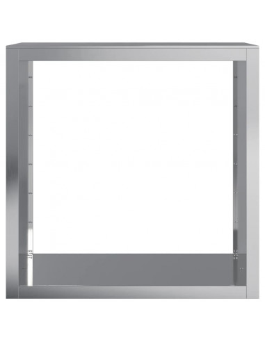 Rastrelliera per Legna 100x40x100 cm in Acciaio Zincato