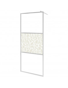 Parete per Doccia Walk-in in Vetro ESG Design Pietra 100x195 cm 2