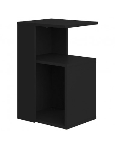 Tavolino Nero 36x30x56 cm in Legno Multistrato