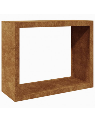 Rastrelliera per Legna 100x40x80 cm in Acciaio Corten