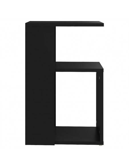 Tavolino Nero 36x30x56 cm in Legno Multistrato