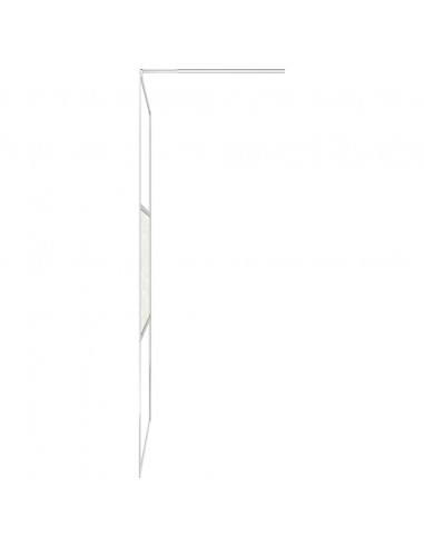 Parete per Doccia Walk-in in Vetro ESG Design Pietra 100x195 cm