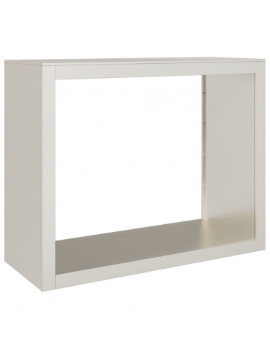 Rastrelliera per Legna 100x40x80 cm in Acciaio Corten