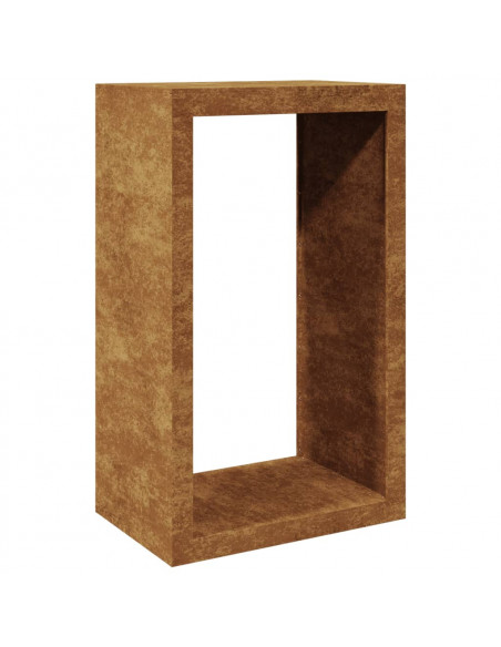 Rastrelliera per Legna 60x40x100 cm in Acciaio Corten