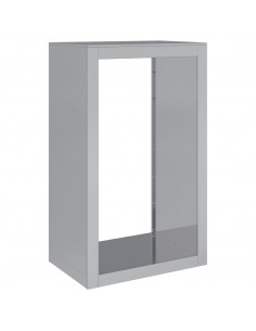 Rastrelliera per Legna 60x40x100 cm in Acciaio Zincato 2