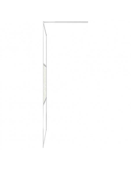 Parete per Doccia Walk-in in Vetro ESG Design Pietra 140x195 cm