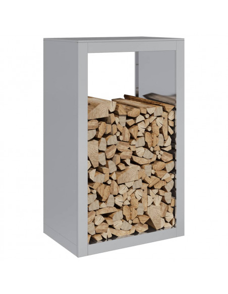 Rastrelliera per Legna 60x40x100 cm in Acciaio Zincato