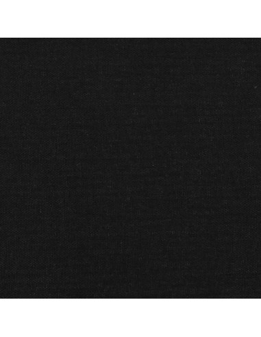 Testiera ad Orecchio Nera 83x16x118/128 cm in Tessuto