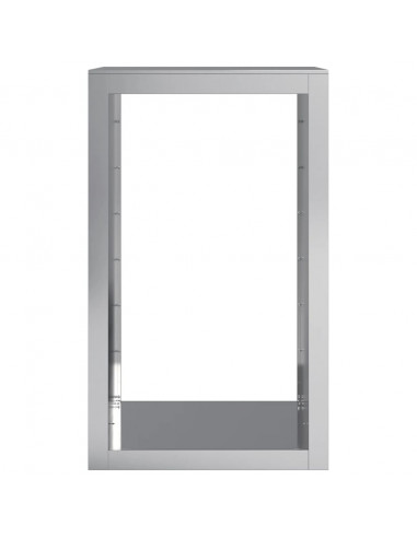 Rastrelliera per Legna 60x40x100 cm in Acciaio Zincato