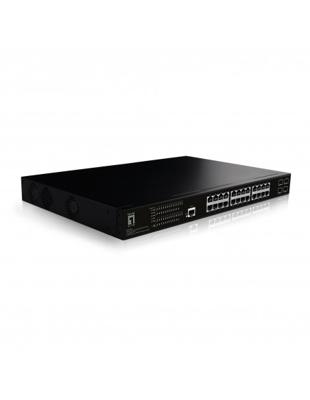 LevelOne GEP-2861 switch di rete Gestito L2 Gigabit Ethernet (10/100/1000) Supporto Power over Ethernet (PoE) 1U Nero