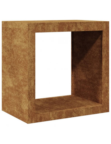 Rastrelliera per Legna 60x40x60 cm in Acciaio Corten