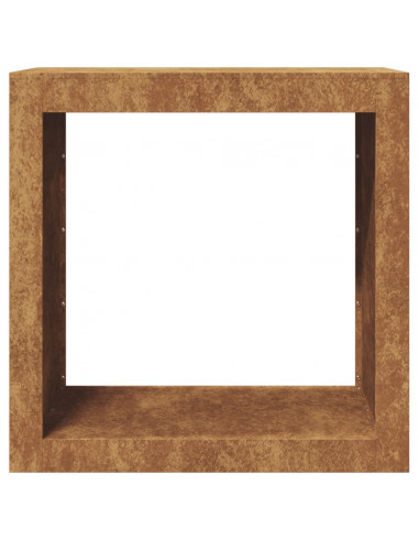 Rastrelliera per Legna 60x40x60 cm in Acciaio Corten