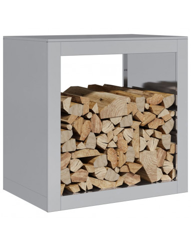 Rastrelliera per Legna 60x40x60 cm in Acciaio Zincato