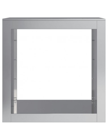 Rastrelliera per Legna 60x40x60 cm in Acciaio Zincato