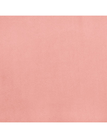 Testiera ad Orecchio Rosa 103x16x78/88 cm in Velluto