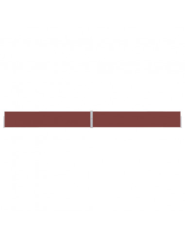 Tenda Laterale Retrattile per Patio 170x1200 cm Marrone