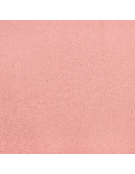 Testiera ad Orecchio Rosa 203x23x118/128 cm in Velluto