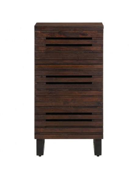 Credenza Marrone 40x34x75 cm in Legno Massello di Mango