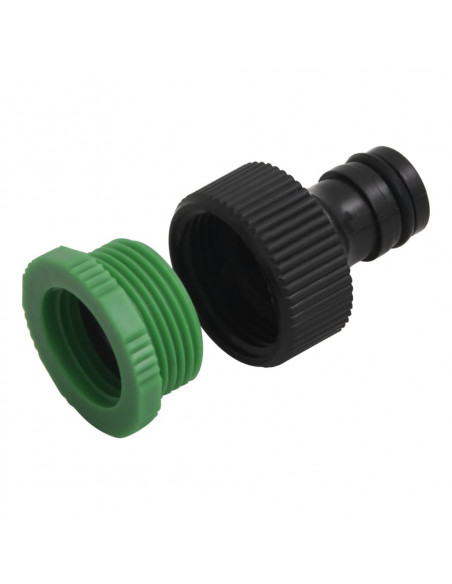 Set Tubo da Giardino con Raccordi Verde 0,9" 10 m in PVC