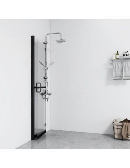 Parete per Doccia Walk-in Pieghevole in Vetro ESG 80x190 cm
