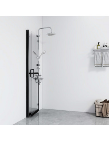 Parete per Doccia Walk-in Pieghevole in Vetro ESG 90x190 cm