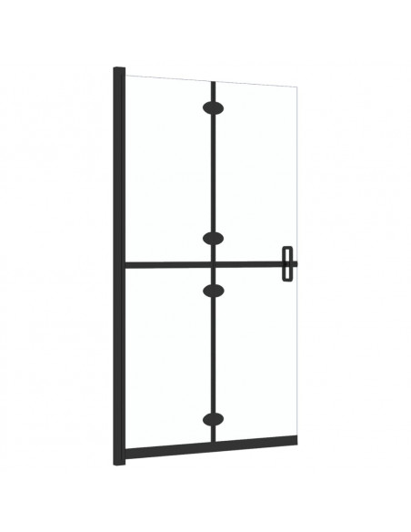Parete per Doccia Walk-in Pieghevole in Vetro ESG 90x190 cm