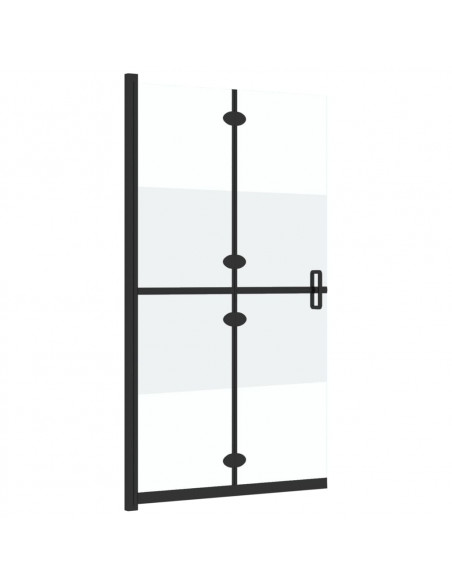 Parete per Doccia Walk-in Pieghevole in Vetro ESG 90x190 cm