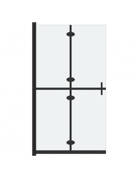 Parete per Doccia Walk-in Pieghevole in Vetro ESG 90x190 cm